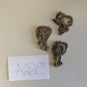 Vintage Gorham Angel Ornament Set